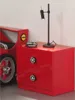 Vipack Nachttisch Monza 2-Schubladen Holz Rot Produktbild-Vorschau 2