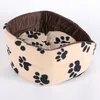 Katzenbett Hundebett Plüsch 54x46cm Beige-Braun Produktbild-Vorschau 5