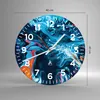 Wanduhr - Rund - Glasuhr - Abstraktion modern - 40x40cm - Produktbild-Vorschau 3