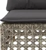 vidaXL 6-tlg. Garten-Sofagarnitur mit Kissen Grau Poly Produktbild-Vorschau 6