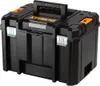 A black DeWALT tool box with yellow accents and a silver handle. Produktbild-Vorschau