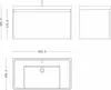 Mai & Mai Badmöbel-Set Waschbeckenunterschrank 90x48x50cm Produktbild-Vorschau 7
