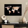 MuchoWow® Poster Weltkarte - Farbe - Kupfer 90x60 cm - Produktbild-Vorschau 3