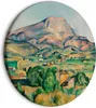 Runde Bilder 80x80 cm Paul Cézanne Leinwandbild 1 tlg Produktbild-Vorschau 1