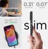 Collage of images showing a phone case, a person using a phone, and a phone charging. Produktbild-Vorschau