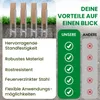 A marketing image comparing the features of 'our' product with 'others', using checkmarks and crosses. Produktbild-Vorschau
