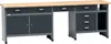 Pracovní stůl Küpper 2400 x 840 x 600 mm 6 zásuvek 2 dvířka Náhled obrázku produktu 2