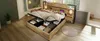 Letto matrimoniale in legno, dimensioni 160 x 200 cm, con Anteprima dell’immagine prodotto 3