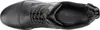 A top-down view of a black leather boot. Produktbild-Vorschau