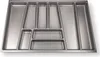 ORGA-BOX II Besteckeinsatz grau 462 x 705 mm für 80 cm Produktbild-Vorschau 1