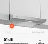 Klarstein SlimVent Hotte Aspirante, 60 cm Hotte de Cuisine Voir les images du produit 5