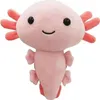 A pink axolotl plush toy is shown against a white background. Náhľad obrázku produktu