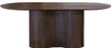 Esstisch Oval - Dunkelbraun - 240cm - Holz - Tisch Ava - Produktbild-Vorschau 3