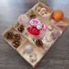 Montessori Holztablett aus Birkensperrholz mit 5 Zellen für Produktbild-Vorschau 8