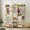 Portant à Vêtements en Bambou 177x41,5x196 cm – Armoire Voir les images du produit 9