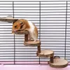 Hamster-Kletterspielzeug, Natürliches Holztreppen- Und Produktbild-Vorschau 4