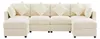 Merax 4-Sitzer Ecksofa U-/L-förmiges, Modulares Chenille Produktbild-Vorschau 10