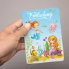 10 Einladungskarten Meerjungfrauen mit GLITZER inkl. 10 Produktbild-Vorschau 2