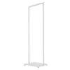 A white metal clothing rack on a white background. Náhled obrázku produktu