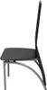 A side view of a single black chair with a gray metal frame against a white background. Náhled obrázku produktu