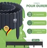 be4nature Bordure roulante flexible en bois 200 x 40 cm Voir les images du produit 4