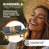 CASARIA® Gartenbank Wetterfest Holz mit Tisch 200x50cm Produktbild-Vorschau 7