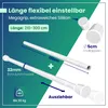 Gardinenstange ohne bohren [weiß, 210-300cm] – Ø 32mm – Produktbild-Vorschau 2