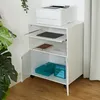 Relaxdays Rollcontainer mit 2 Fächern & Tastaturauszug, Produktbild-Vorschau 4