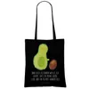 Mr. & Mrs. Panda Tote Bag Avocado Kern rollt - Schwarz - Produktbild-Vorschau 2