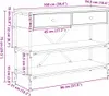 vidaXL Console avec tiroirs Marron 100 x 34,5 x 75 cm Bois Voir les images du produit 8