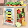 Un cubo educativo in legno 5-in-1 con cimbali e gioco Anteprima dell’immagine prodotto 4