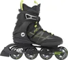 A single black and green inline skate is shown against a white background. Produktbild-Vorschau
