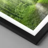 Gerahmtes Poster - Schwarzer Rahmen - Sonnenstrahlen Wald Produktbild-Vorschau 2