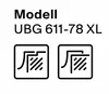 The image displays the model name and number of a product, along with two icons that likely represent features or specifications. Podgląd zdjęcia produktu