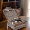 KRINES HOME Koszyk z pokrywką z plecionki rattanowej, Podgląd zdjęcia produktu 2