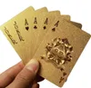 Goldene Spielkarten Pokerkarten Kunststoff wasserdicht 54 Produktbild-Vorschau 3