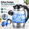 TRESKO® Bouilloire en verre 1,8L / 2200W avec réglage de la Voir les images du produit 5