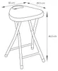Gedy Badstuhl 30x46,5x29,3cm, weiß Produktbild-Vorschau 2