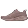 A side view of a single pink Skechers Bobs Squad Chaos Face Off sneaker against a white background. Voir les images du produit