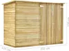 vidaXL Abri de jardin 232 x 110 x 170 cm Bois de pin Voir les images du produit 11