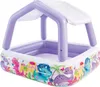 Piscine gonflable pour enfants dans le jardin avec abri Voir les images du produit 30
