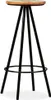 The Living Store Barhocker 4 Stk. Massives Altholz Produktbild-Vorschau 8