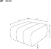 DomoHome Sitzpouf BALOO Komfortabler Hocker mit Holzrahmen, Produktbild-Vorschau 3