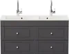 Badmöbel Helios Cottage Doppel-Waschbecken SoftClose Produktbild-Vorschau 6