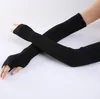 Fingerlose Armstulpen für Damen, dehnbare Winterhandschuhe Produktbild-Vorschau 6