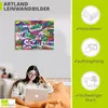ARTland Leinwandbild Bunt Abstrakt II Größe: 120x90 cm Produktbild-Vorschau 3