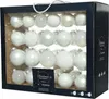 Weihnachtsbaumkugeln-Set 42 Stk. Weiß 5/6/7cm Glanz Matt Produktbild-Vorschau 1