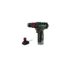 A cordless drill and its battery are shown on a white background. Produktbild-Vorschau