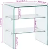 vidaXL Couchtisch 50x40x56 cm Hartglas Produktbild-Vorschau 4