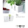 Blumenkübel TWINS CUBE, weiß, 24,4 cm Produktbild-Vorschau 2